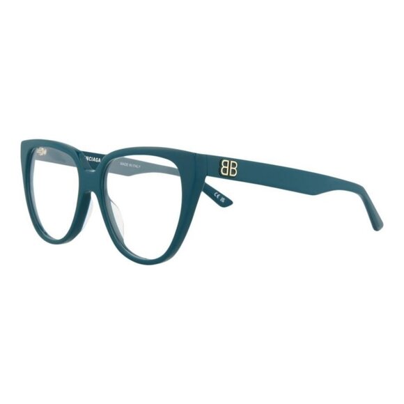 Balenciaga Womens Cat Eye Blue Blue Transparent Fashion Designer Eyewear - Picture 1 of 4